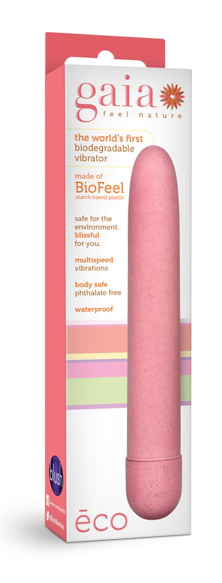 Blush - Gaia Eco Vibrator - Biologisch Abbaubar Blau