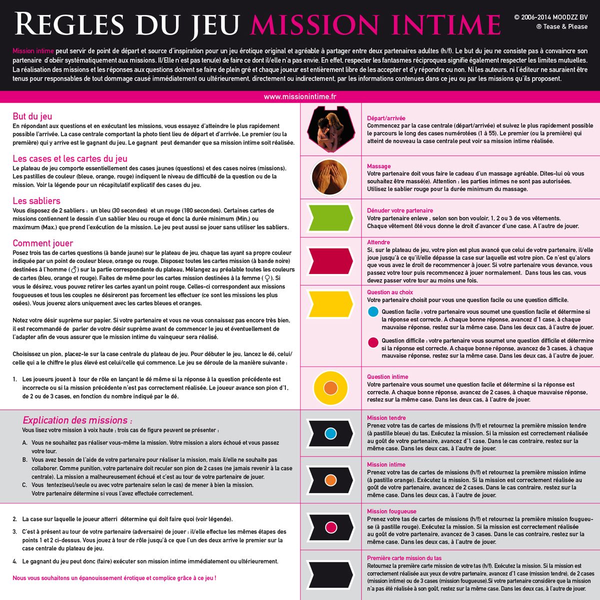 Tease & Please - Erotisches Brettspiel - Mission Intime Klassik (FR)