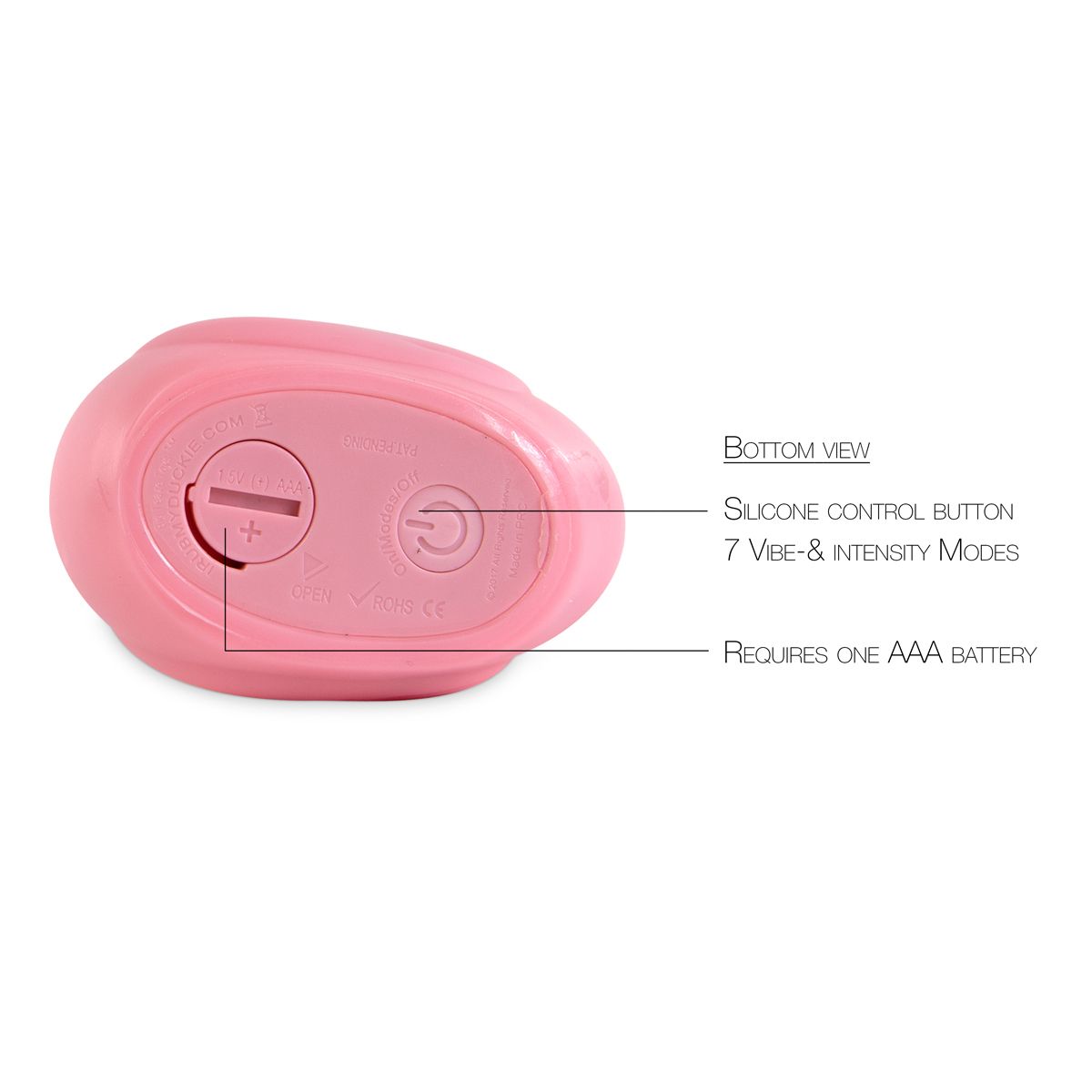 I Rub My Duckie - Vibrierendes Badeentchen 2.0 Classic - Rosa
