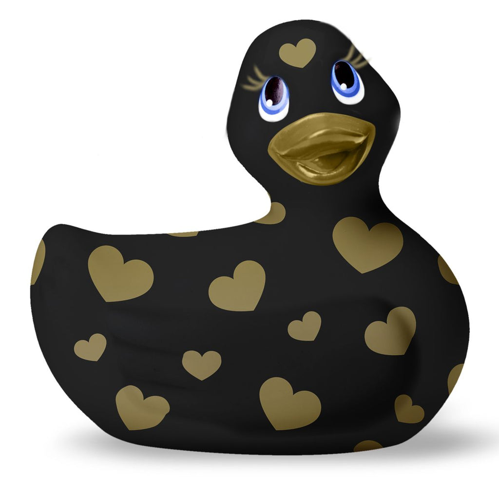 I Rub My Duckie - Vibrierendes Badeentchen 2.0 Romance - Schwarz/Gold