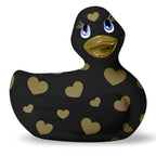 I Rub My Duckie - Vibrierendes Badeentchen 2.0 Romance - Schwarz/Gold