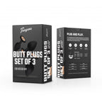 Teazers – Buttplug Set – Schwarz