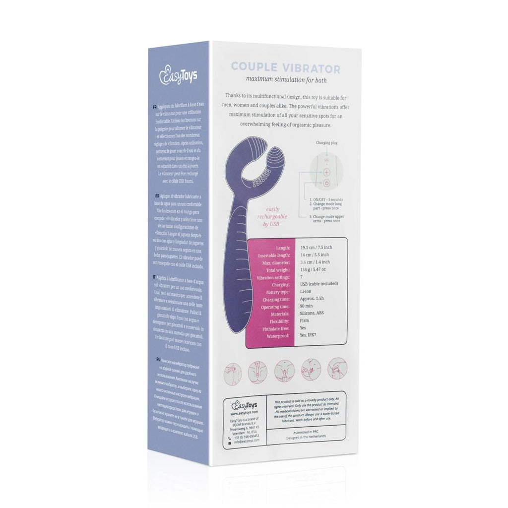 Couples Vibrator - Doppelvibrator für Paare - 7 Vibrationsmodi