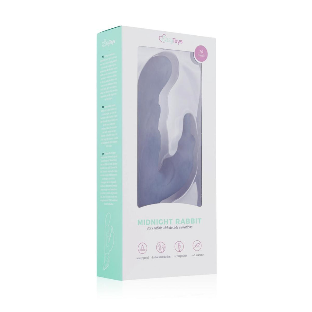 Midnight - Rabbit Vibrator - Doppelte Stimulation mit 10 Vibrationsstufen