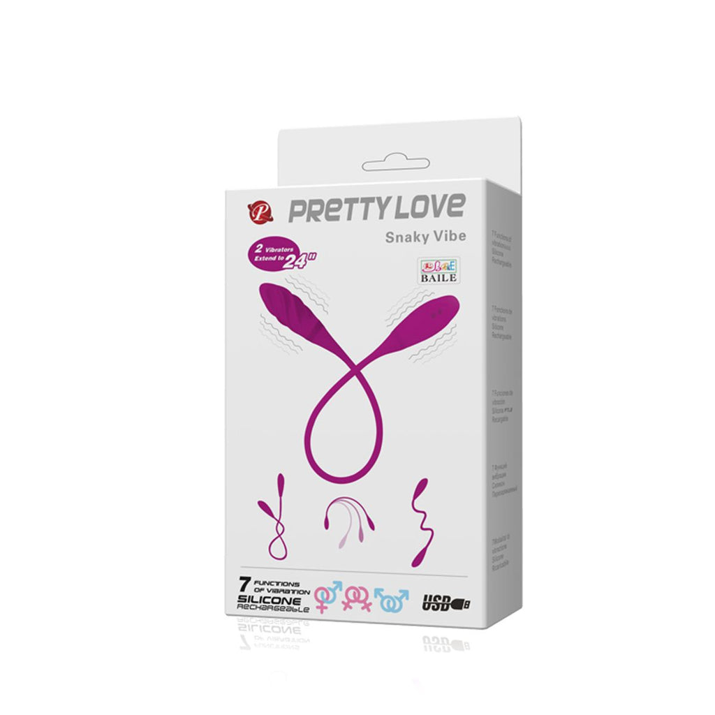 Snaky Vibe - Flexibler Vibrator mit Zwei Vibrierenden Enden - 7 Stufen