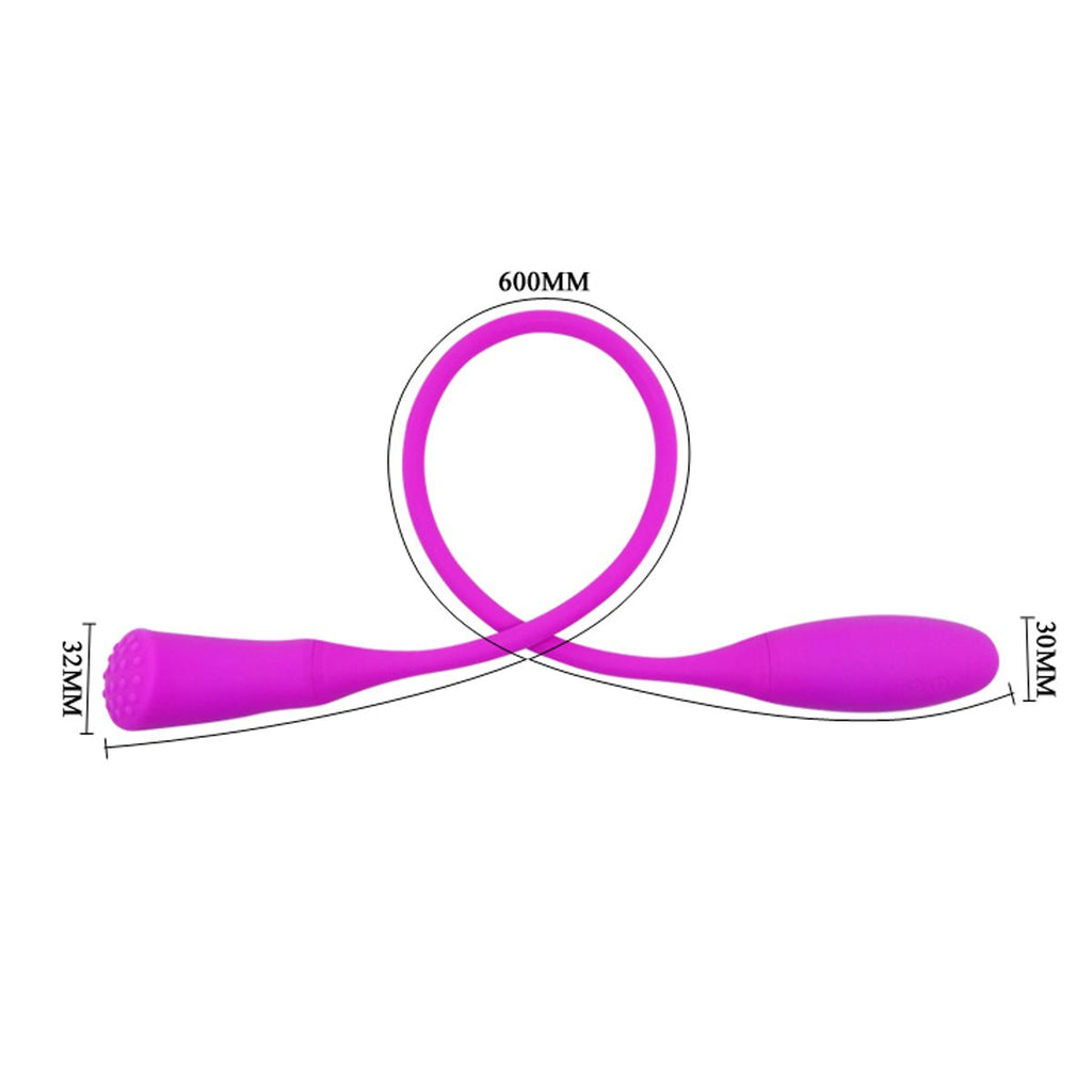 Snaky Vibe II - Vibrator mit 2 Vibrierenden Enden - 7 Vibrationsstufen