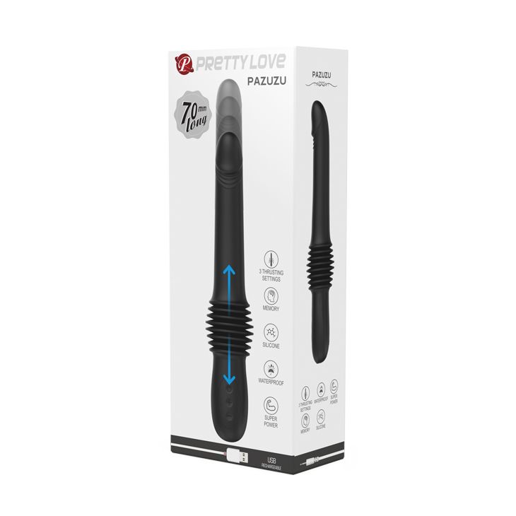 Pazuzu - Stoßvibrator mit Geriffelter Spitze - 36 cm