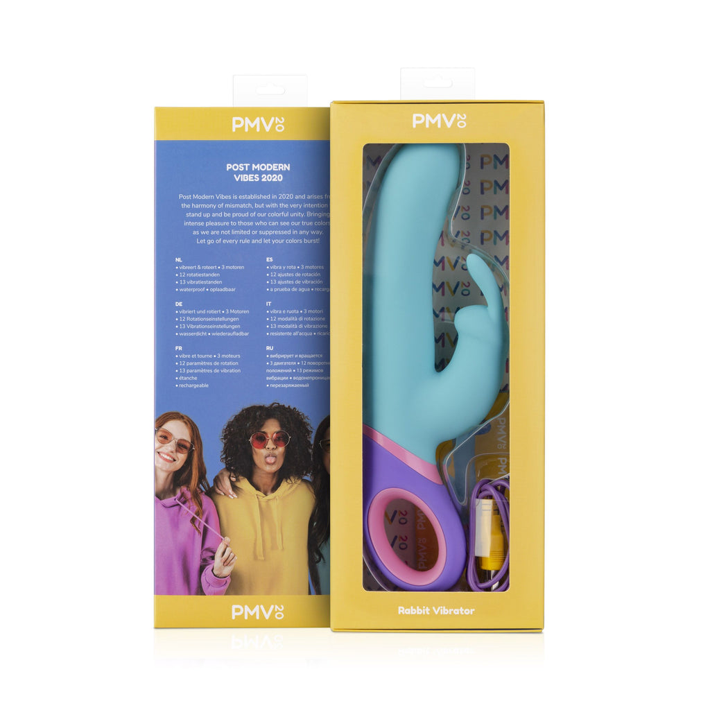 Meta - Rabbit Vibrator mit 3 Motoren und Rotationsfunktion - Mehrfarbig