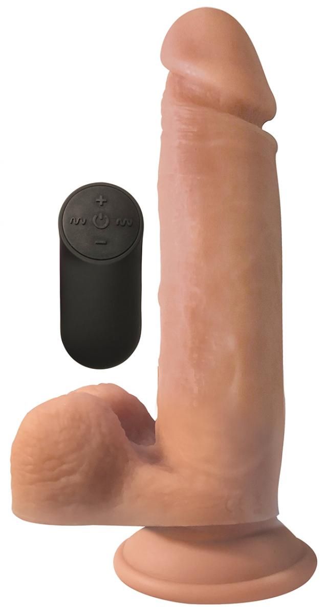 EasyToys - Realistischer Vibrator mit Saugnapf - 21 Vibrationsstufen