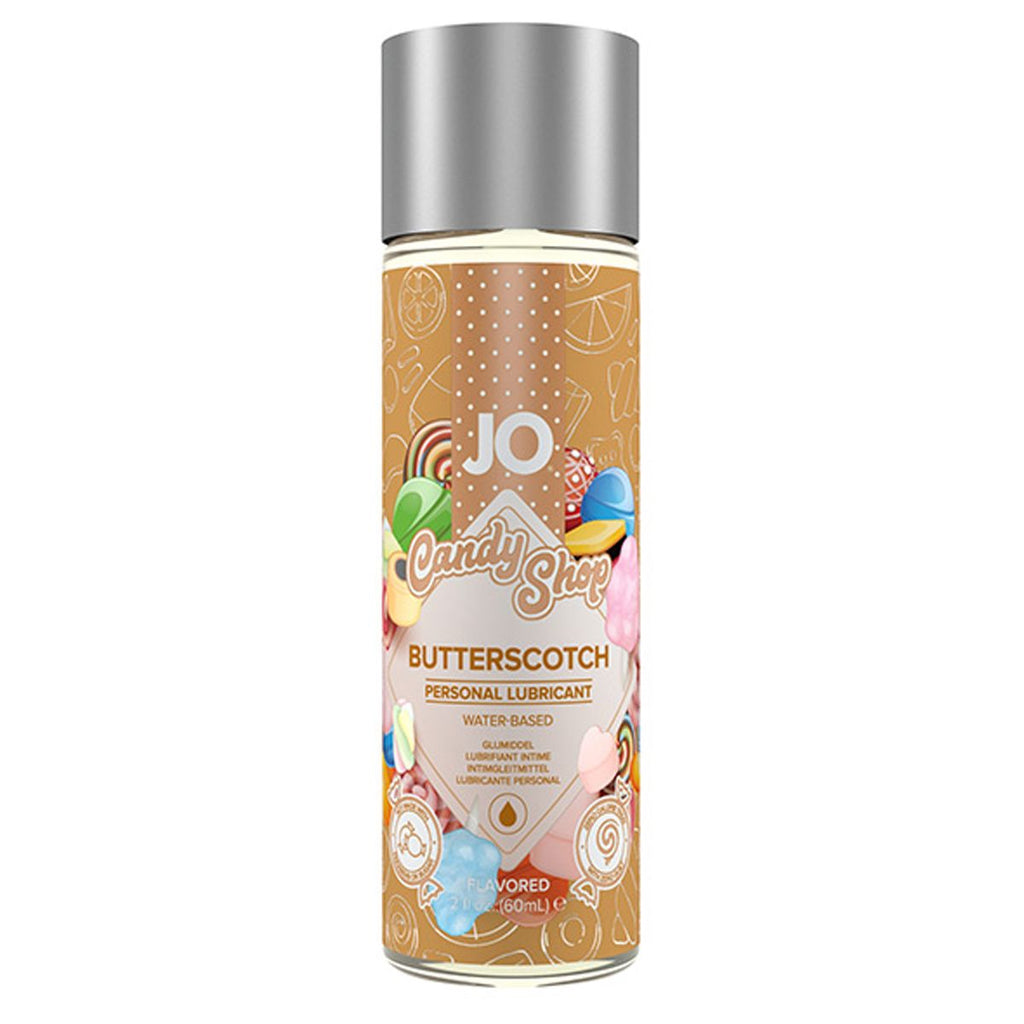 JO Candy Shop H2O Butterscotch Gleitgel auf Wasserbasis mit Geschmack, 60 ml