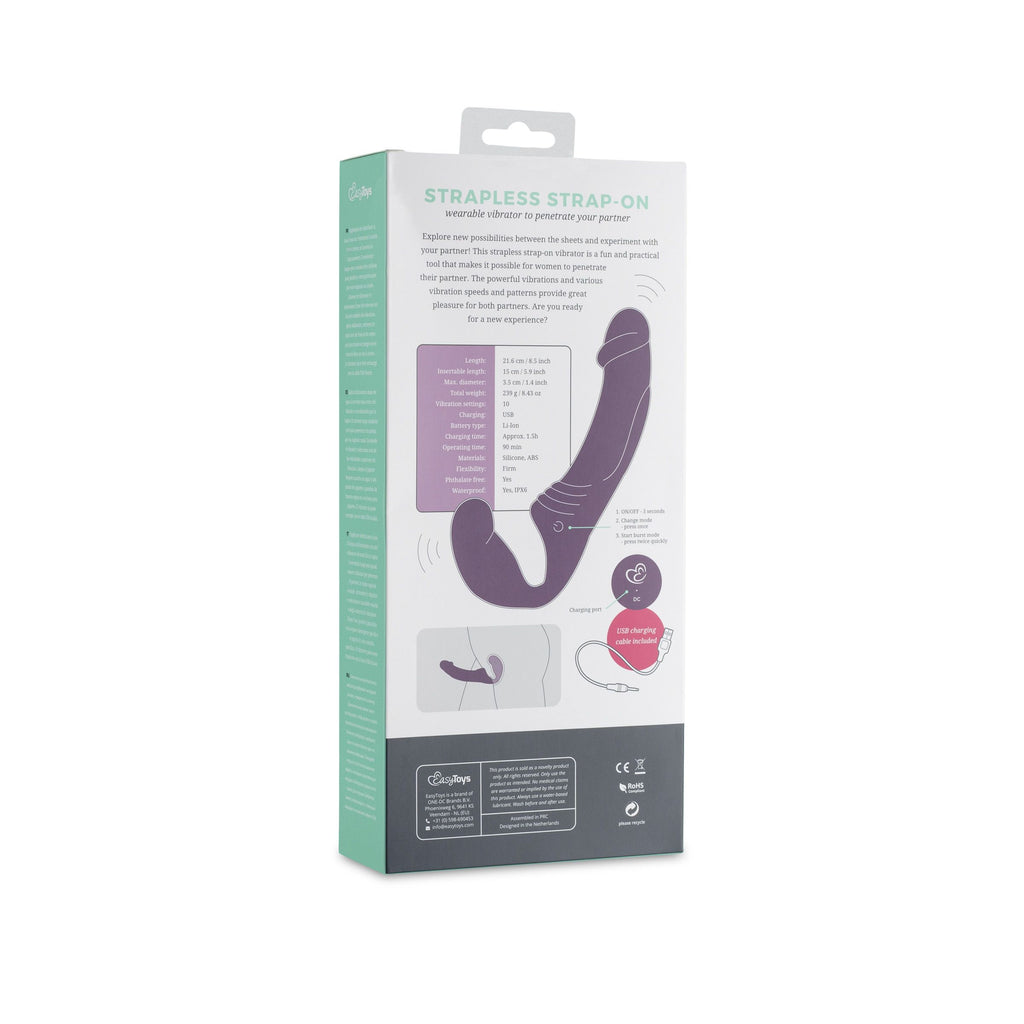 Strapless - Strap-On Vibrator für Paare - Lila