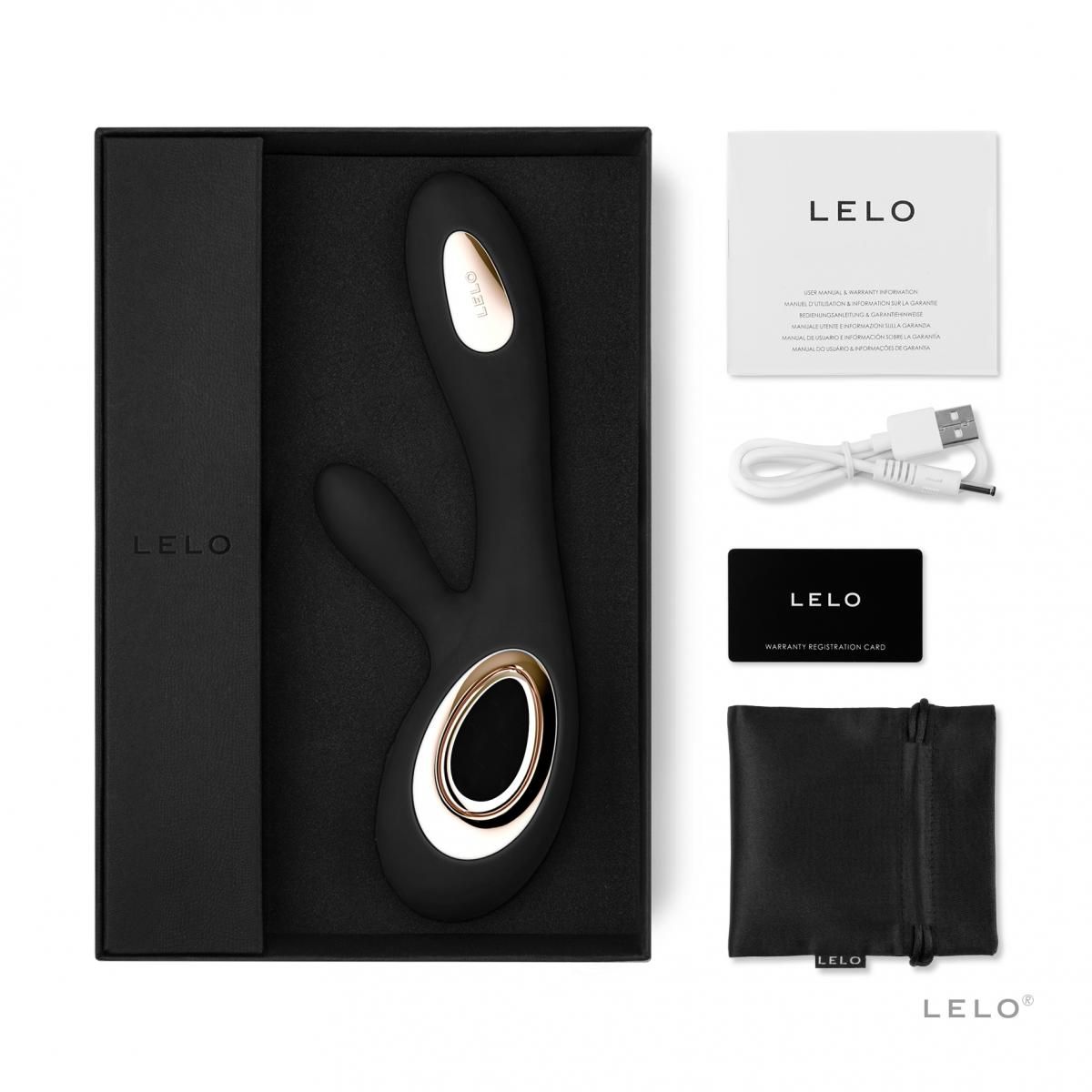 LELO - Soraya Wave G-Spot-Vibrator - Rabbit-Vibrator mit WaveMotion - Midnight Blue