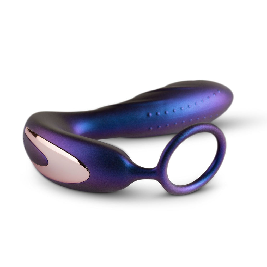 Hueman - Black Hole Anal Vibrator mit Cockring - 10 Vibrationsstufen