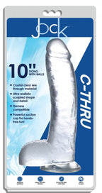 Jock C-Thru Transparenter Dildo - 29 cm