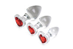 Pink Gem Analplugset aus Glas