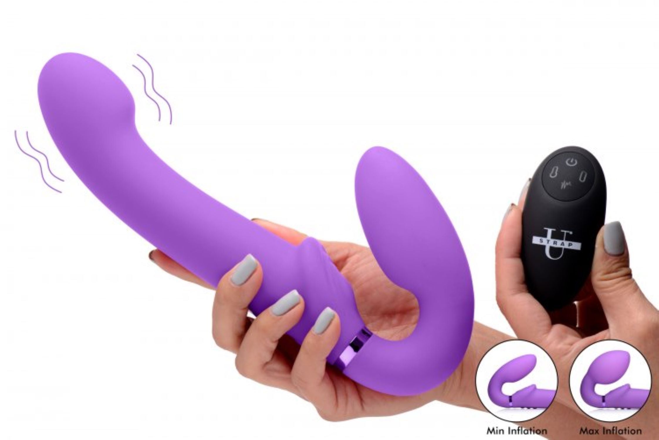 G-Pulse - Strapless Strap-On Vibrator mit Fernbedienung - Rosa