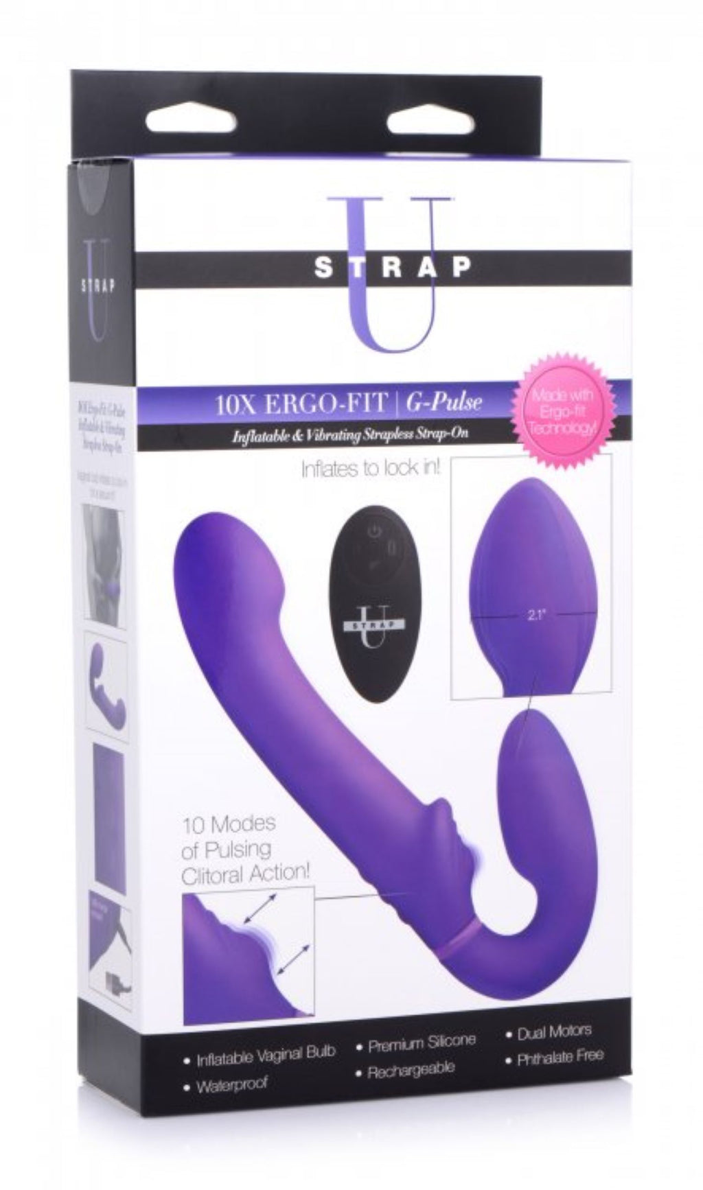 G-Pulse - Strapless Strap-On Vibrator mit Fernbedienung - Rosa