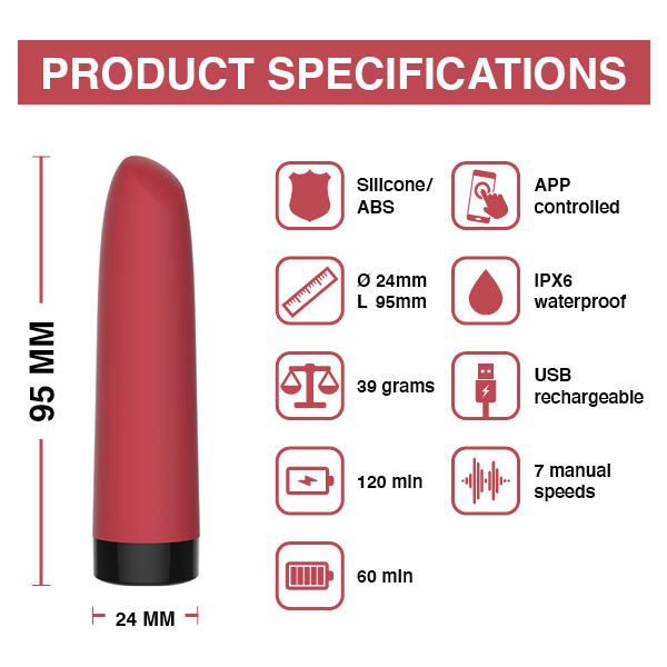 Magic Motion - Awaken App-gesteuerter Mini-Vibrator - Bullet Vibrator mit 7 Stufen