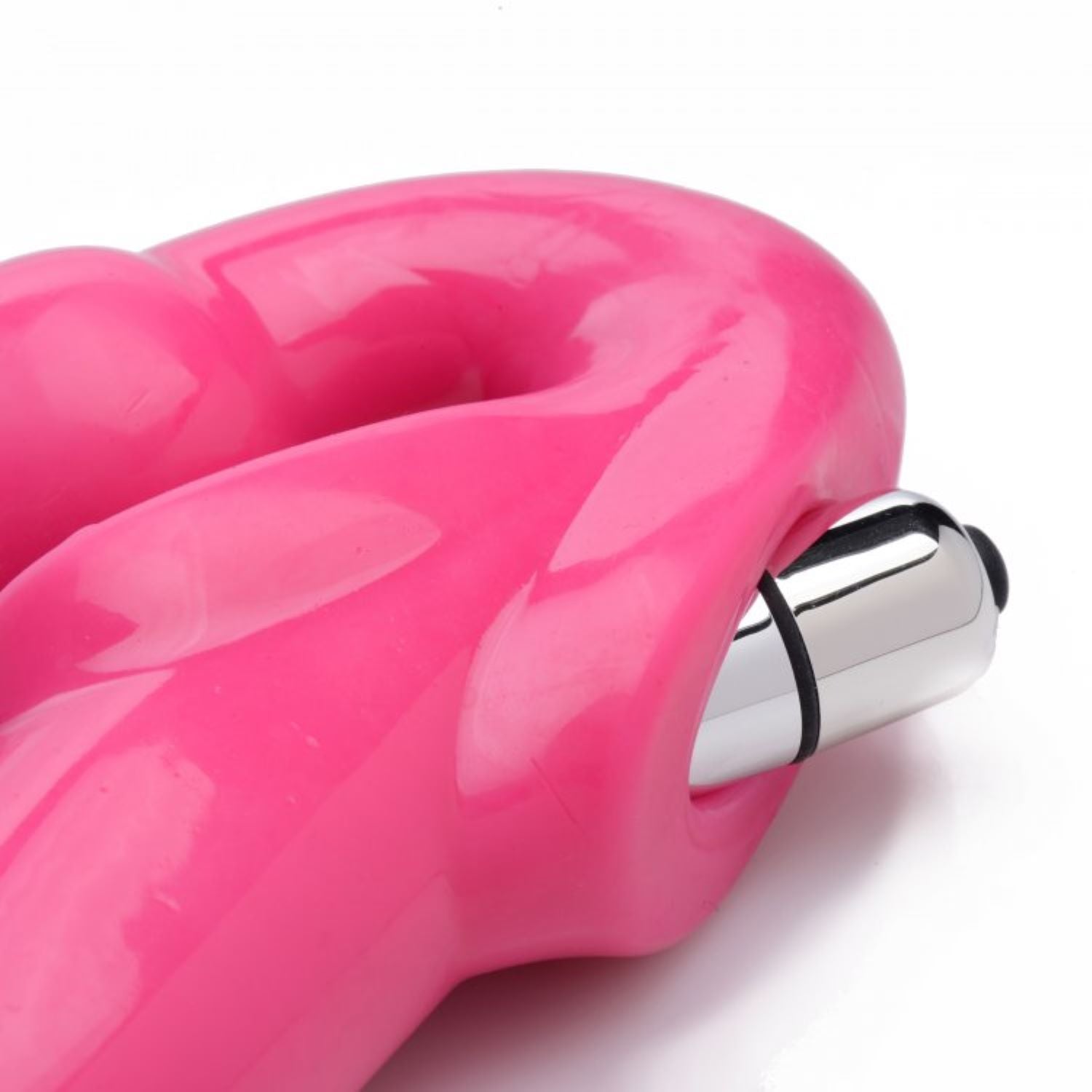 Revolver - Vibrierendes Strapless Strap-On XXL - Pink