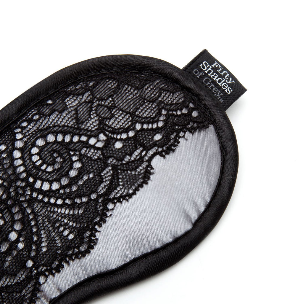 Fifty Shades Of Grey - Spitzen-Augenbinde aus Satin