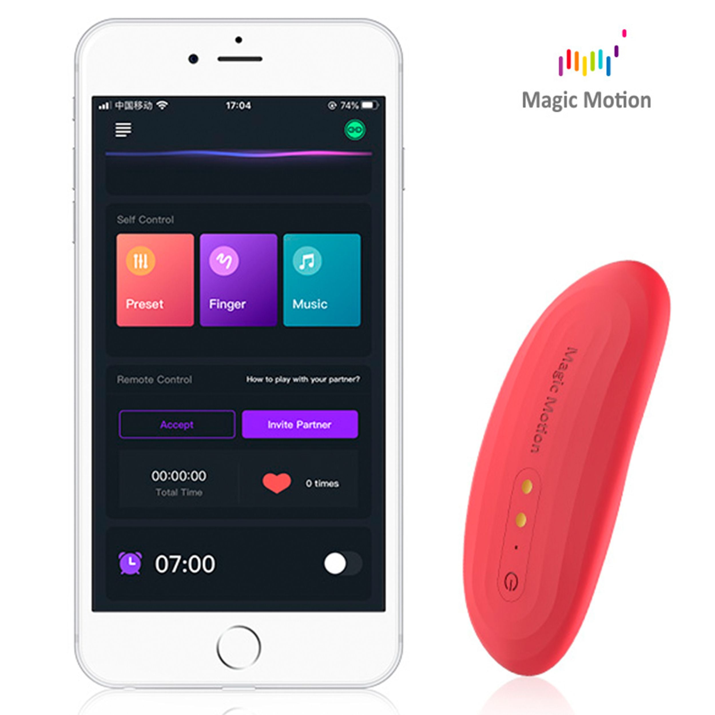 Magic Motion - App-gesteuerter Panty-Vibrator Nyx - Rot