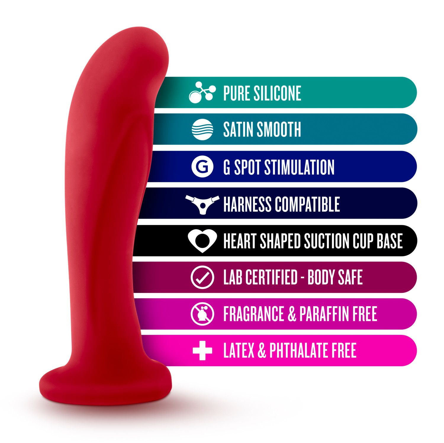 Temptasia - Jezebel Dildo - Purpurrot