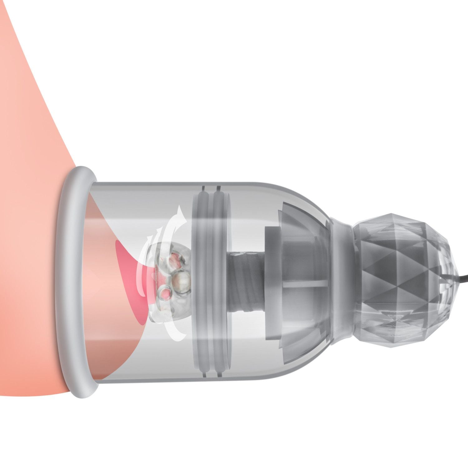 Temptasia - Titillator Vibrierende und rotierende Nippel-Sauger