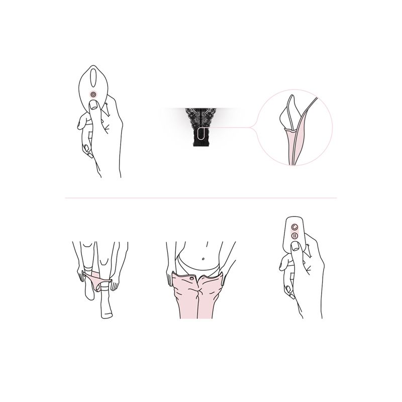 PantyRebel - Vibrierende Boyshort mit Aufliegevibrator - 12 Vibrationsstufen