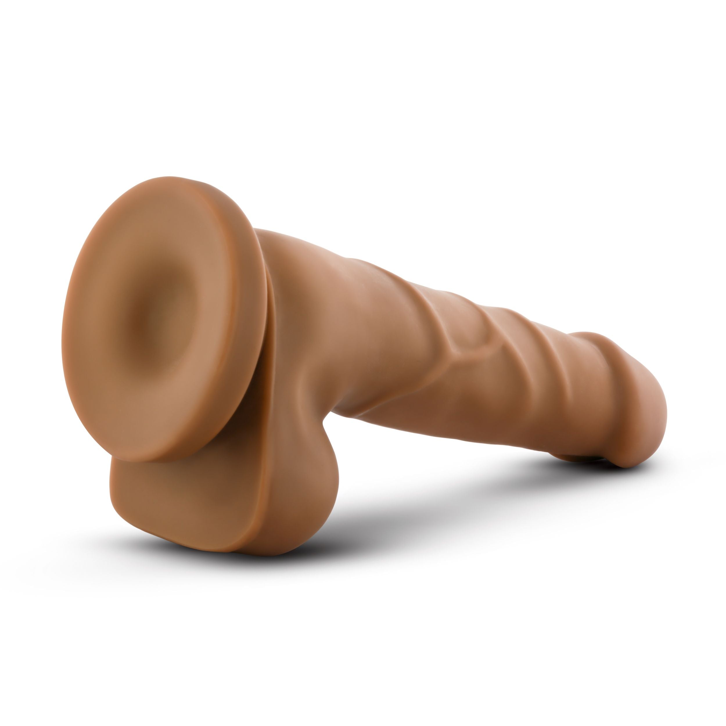 Dr. Skin – Realistischer Dildo mit Saugnapf 20 cm – Schokoladenbraun