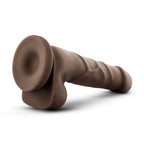Dr. Skin – Realistischer Dildo mit Saugnapf 20 cm – Schokoladenbraun