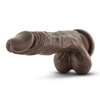 Dr. Skin – Realistischer Dildo mit Saugnapf 22 cm – Schokoladenbraun
