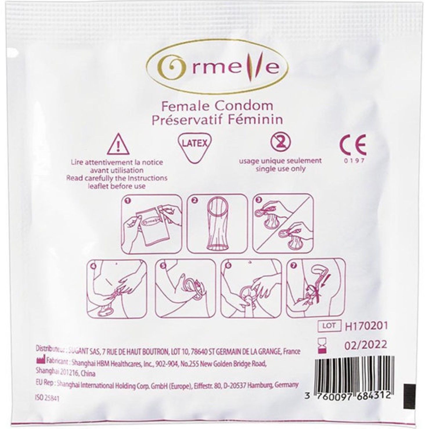 Ormelle Kondome für Frauen - 5 Stück