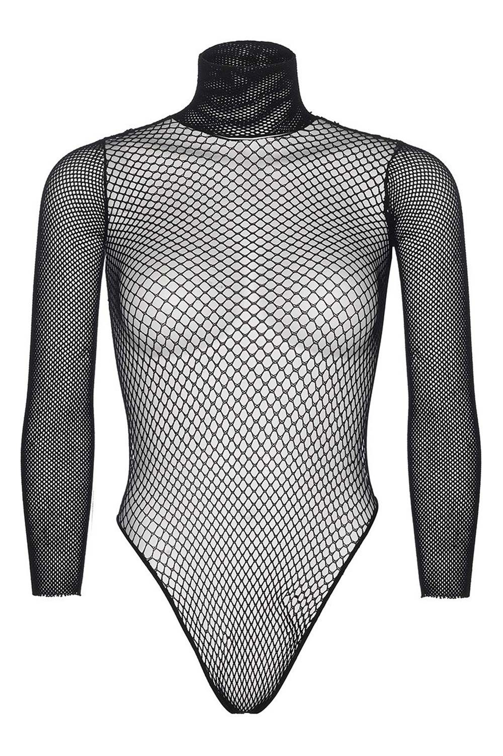 Bodysuit mit Rollkragen
