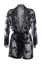 Christine - Spitzen-Kimono Graceful - Schwarz