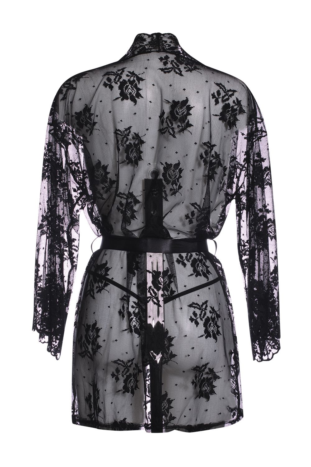 Christine - Spitzen-Kimono Graceful - Schwarz