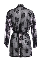 Christine - Spitzen-Kimono Graceful - Schwarz
