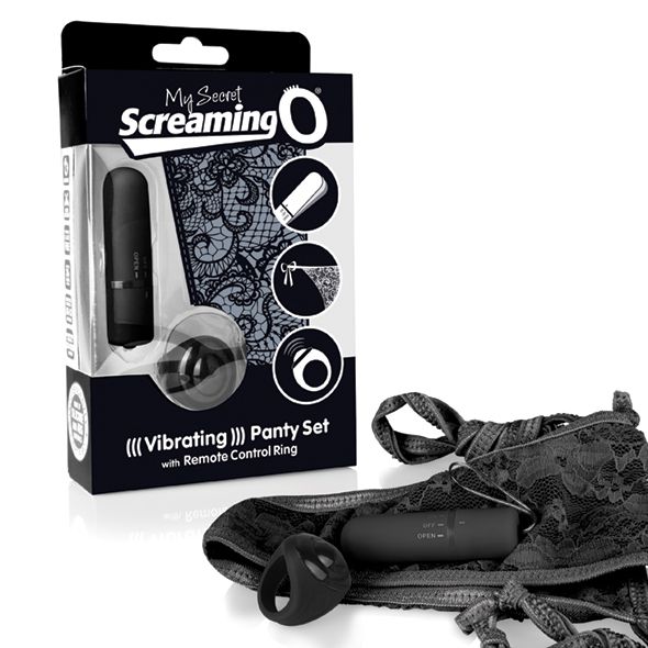 My Secret - Vibrating Panty Set mit Fernbedienung - Schwarz