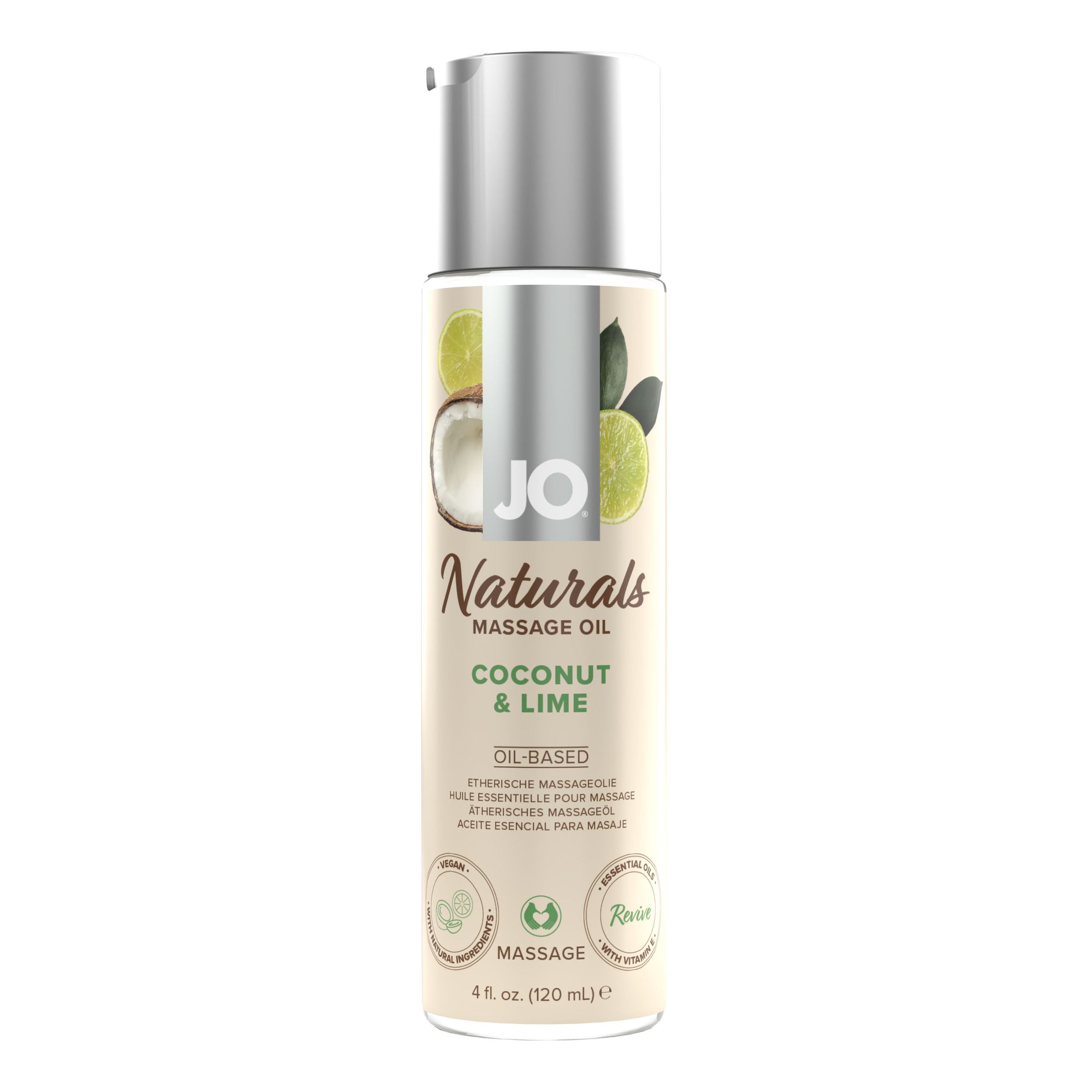 JO Naturals Massage Oil Coconut En Lime Massageöl mit Kokos & Limette 120 ml