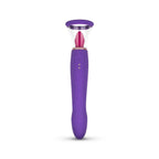 Pleasure Pump - Vulvapumpe mit G-Spot-Vibrator und Klitorisstimulator - Lila