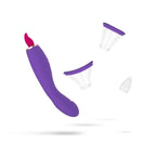 Pleasure Pump - Vulvapumpe mit G-Spot-Vibrator und Klitorisstimulator - Lila