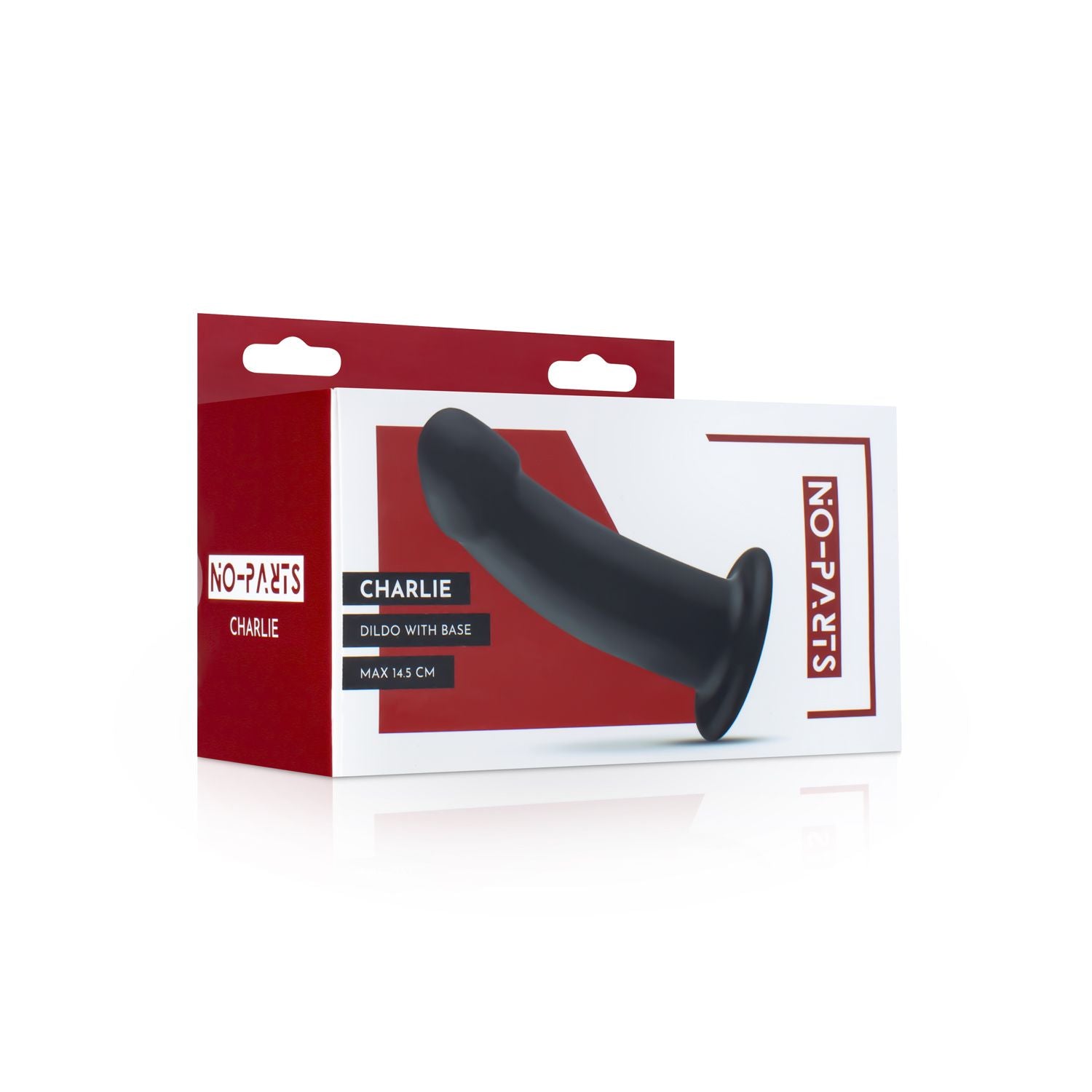 No-Parts - Charlie Dildo 14,5 cm - Schwarz