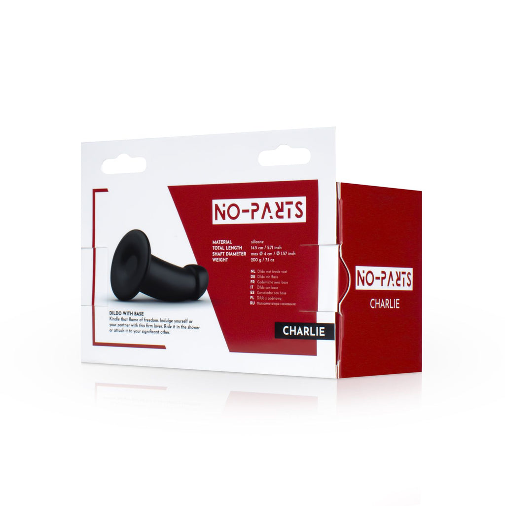 No-Parts - Charlie Dildo 14,5 cm - Schwarz