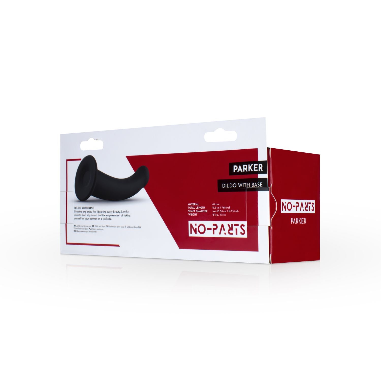 No Parts - Parker Dildo 19,5 cm - Schwarz