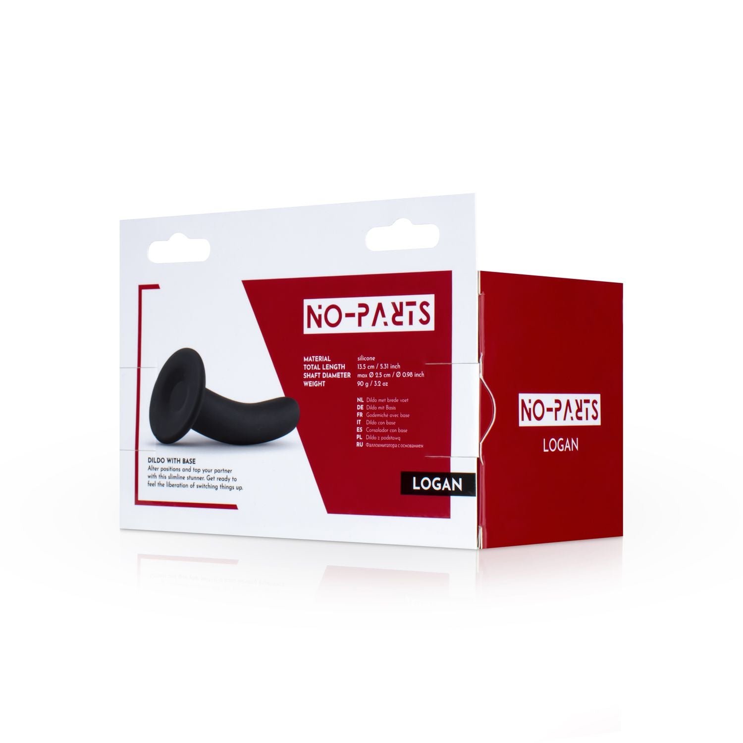 No-Parts - Logan Dildo 13,5 cm - Schwarz