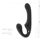 No-Parts - Avery halterloser Strap-On Vibrationsdildo - 22 cm