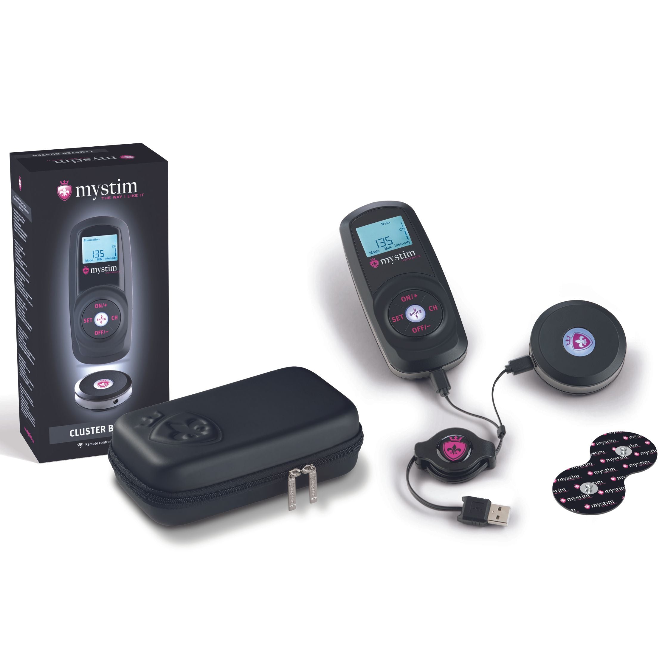 Mystim – Cluster Buster E-Stim Starterkit – Schwarz