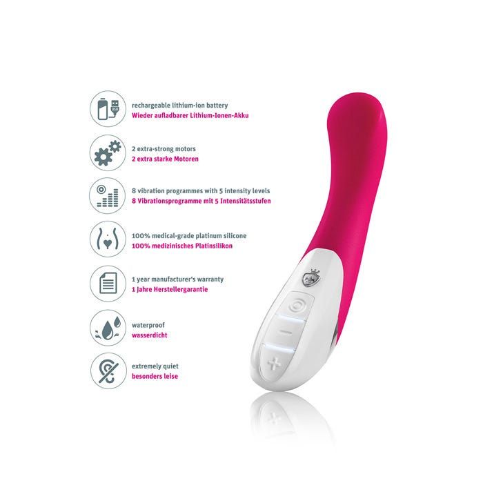 Al Punto - Vibrator mit Doppelmotor - Naughty Pink