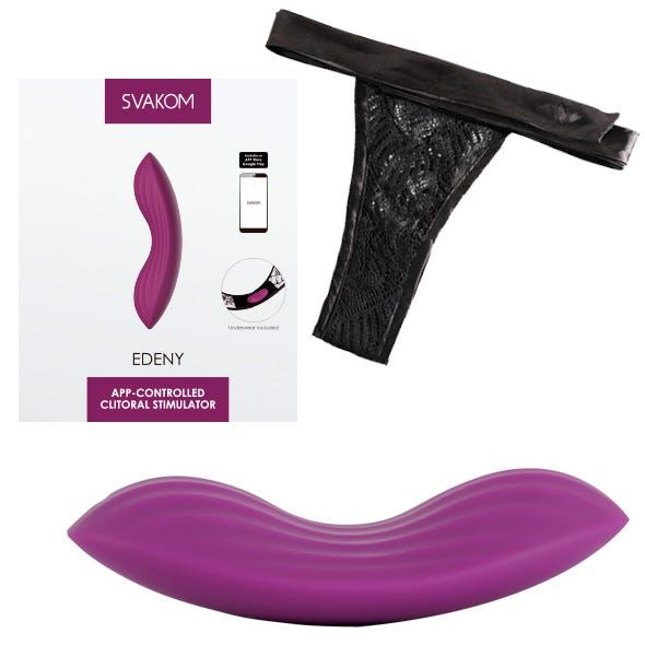 SVAKOM - Edeny Panty-Vibrator - Klitoris-Stimulator mit App-Steuerung - Violett