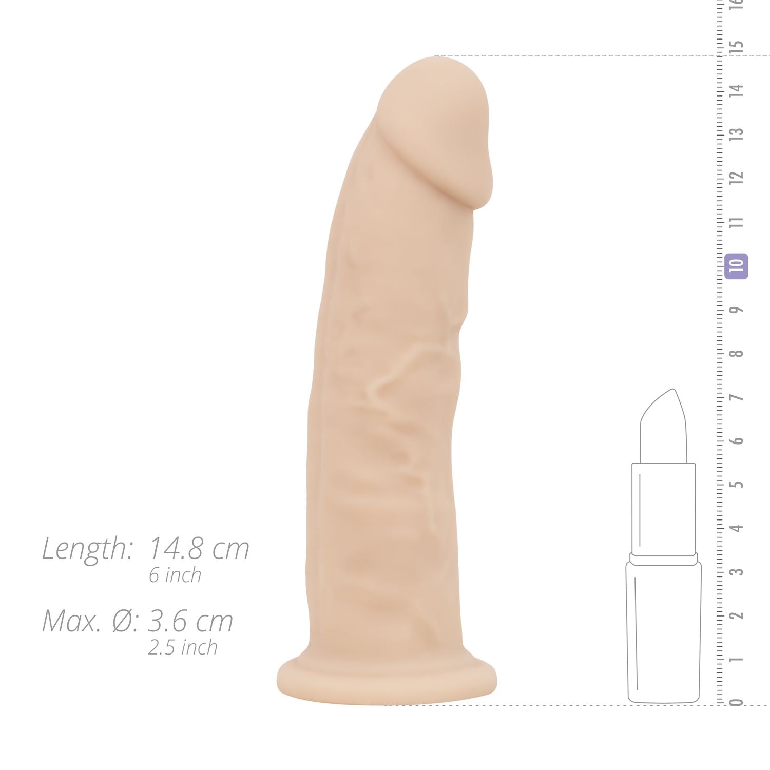 Real Fantasy - Harris Realistischer Dildo - 15 cm
