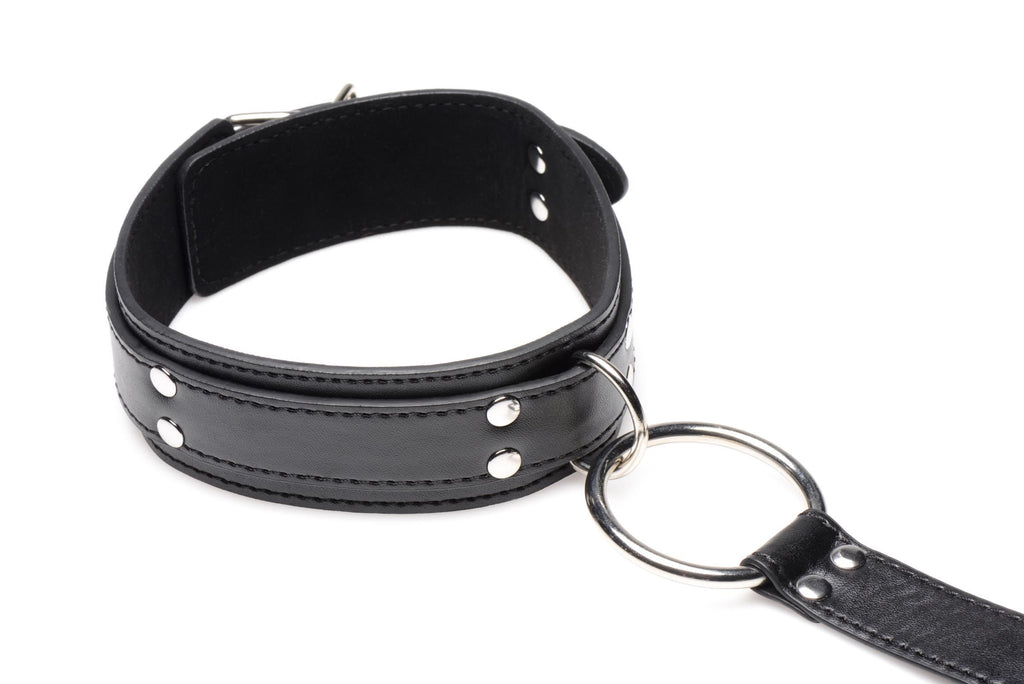 Strict - Halsband mit Manschetten Fessel-Set - Schwarz